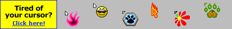 Choose from over 7,500 FREE Cursors!